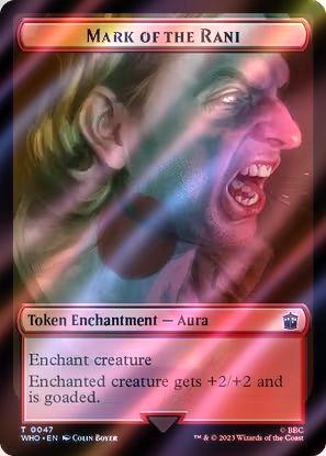 Human Token (37) // Mark of the Rani Token (47) [Universes Beyond: Doctor Who: Tokens] [Surge Foil]