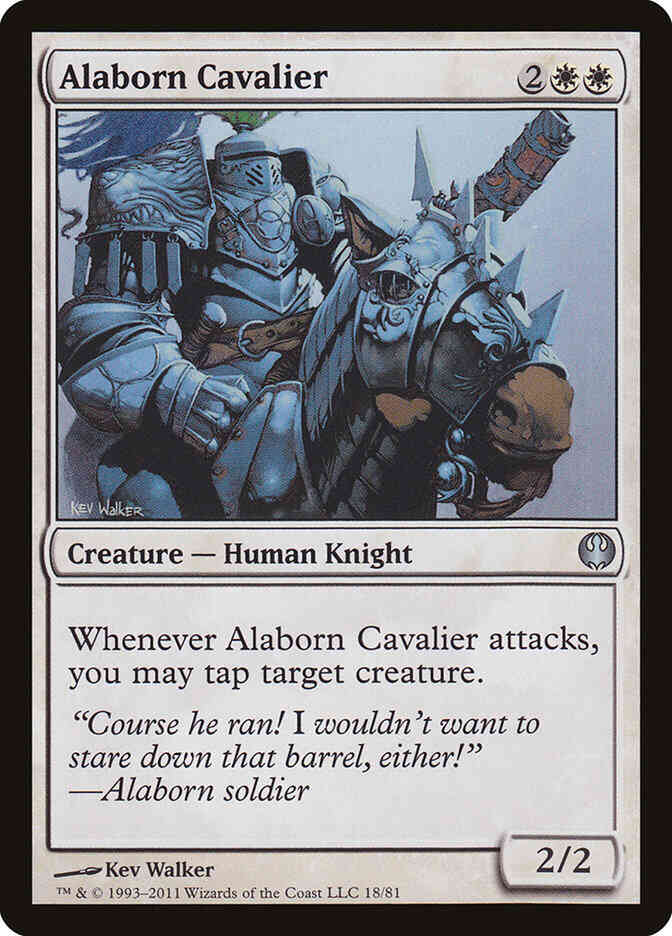 Alaborn Cavalier [18] [Duel Decks: Knights vs. Dragons] [Non-Foil]