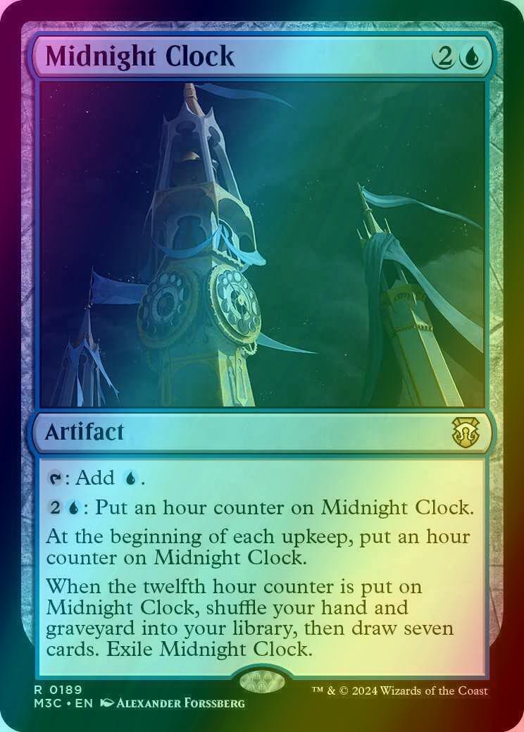 Midnight Clock [189] [Modern Horizons 3: Commander] [Ripple Foil]