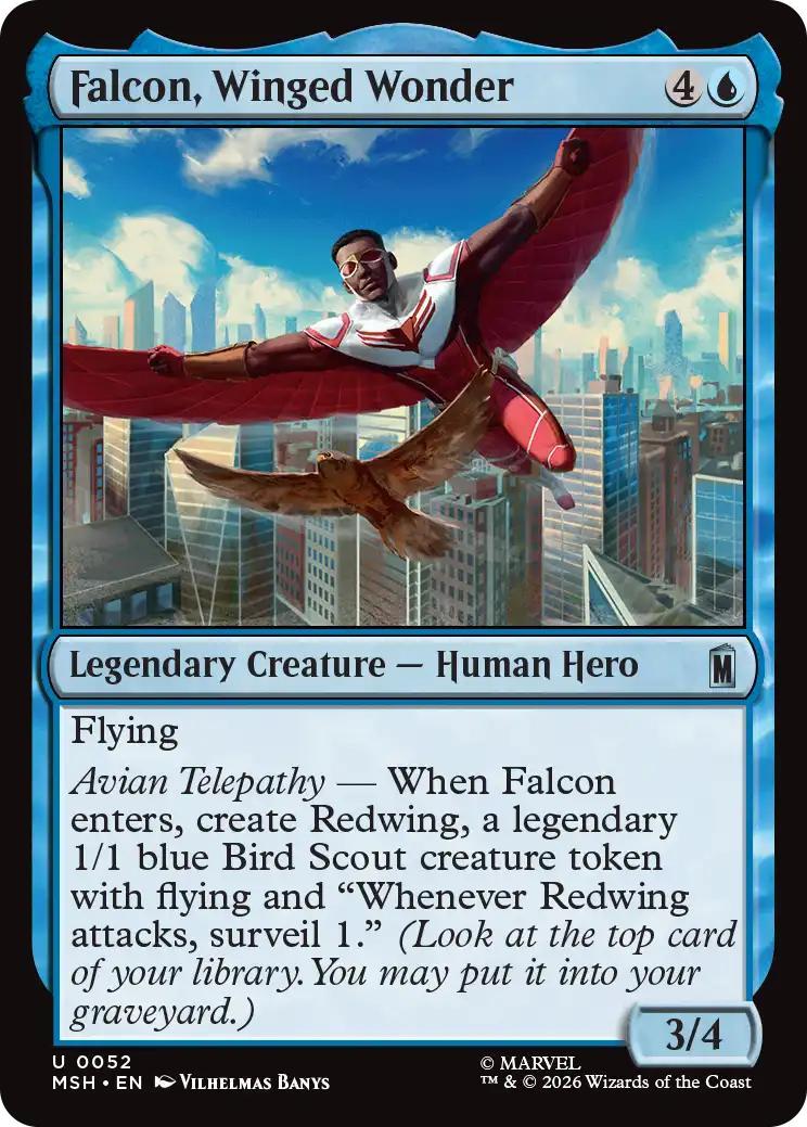 Falcon, Winged Wonder [52] [Marvel Super Heroes] [Non-Foil]