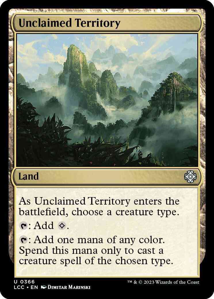 Unclaimed Territory [366] [The Lost Caverns of Ixalan: Commander] [Non-Foil]
