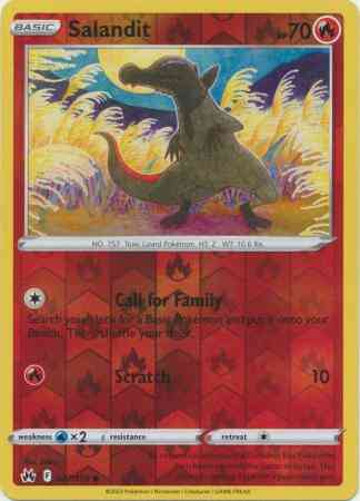 Salandit - 027/159 - Common [swsh125-027] [Reverse Holo]