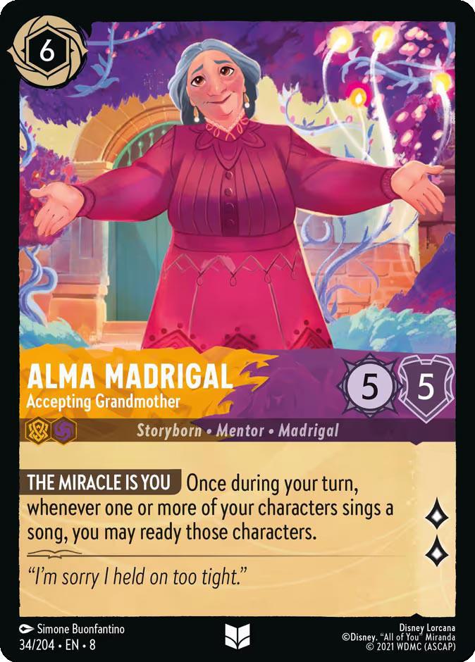 Alma Madrigal - Accepting Grandmother - 34/204 [Reign of Jafar] [Non-Foil]