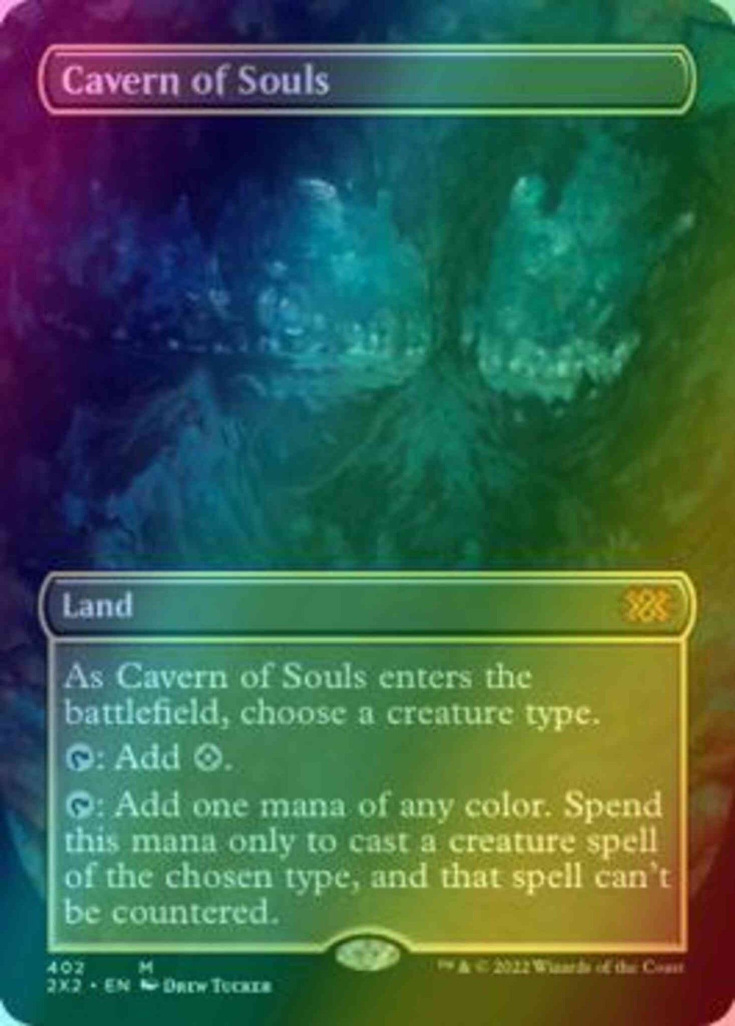 Cavern of Souls [402] [Borderless] [Double Masters 2022] [Foil]