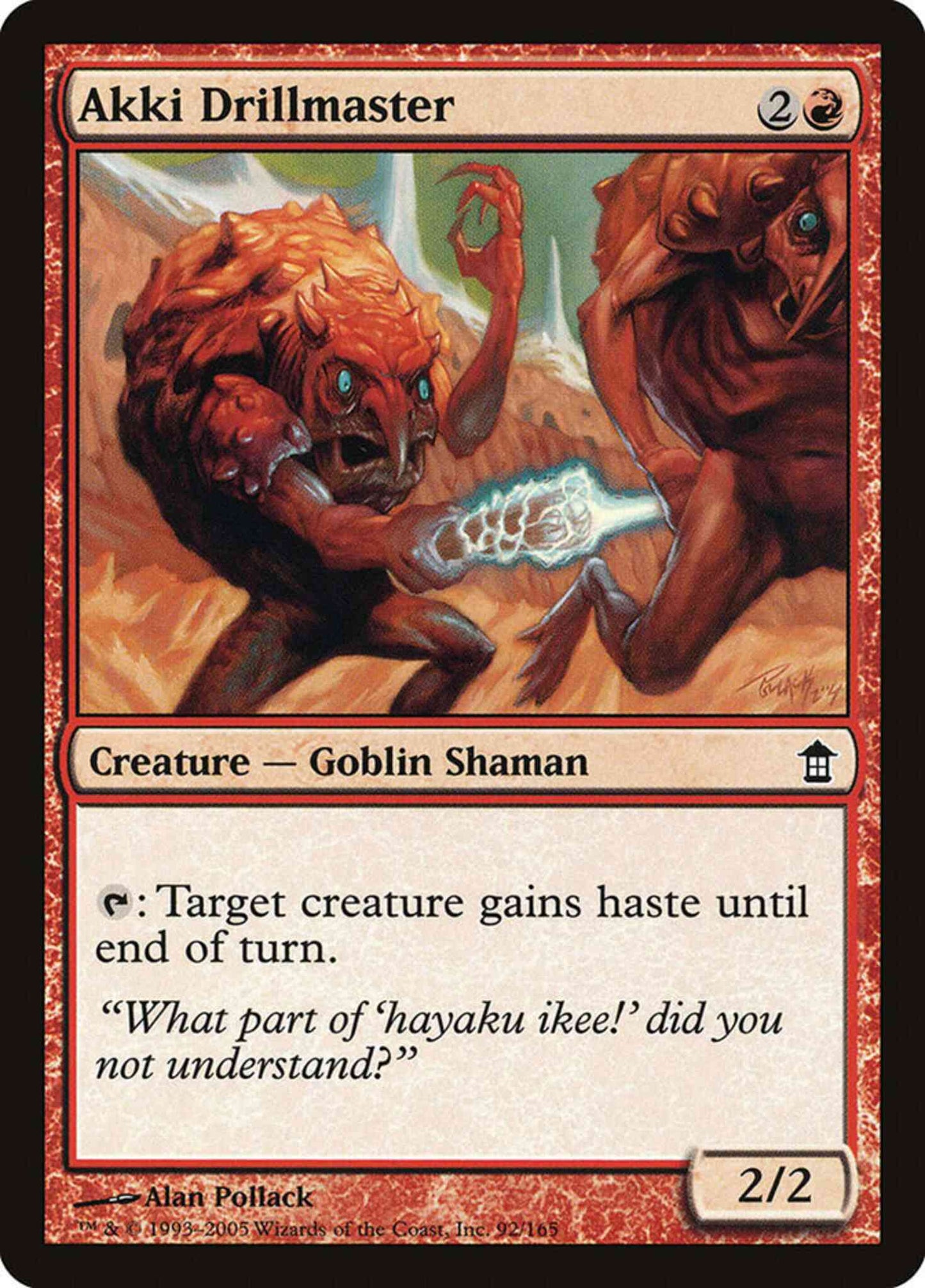 Akki Drillmaster [92] [Saviors of Kamigawa] [Non-Foil]