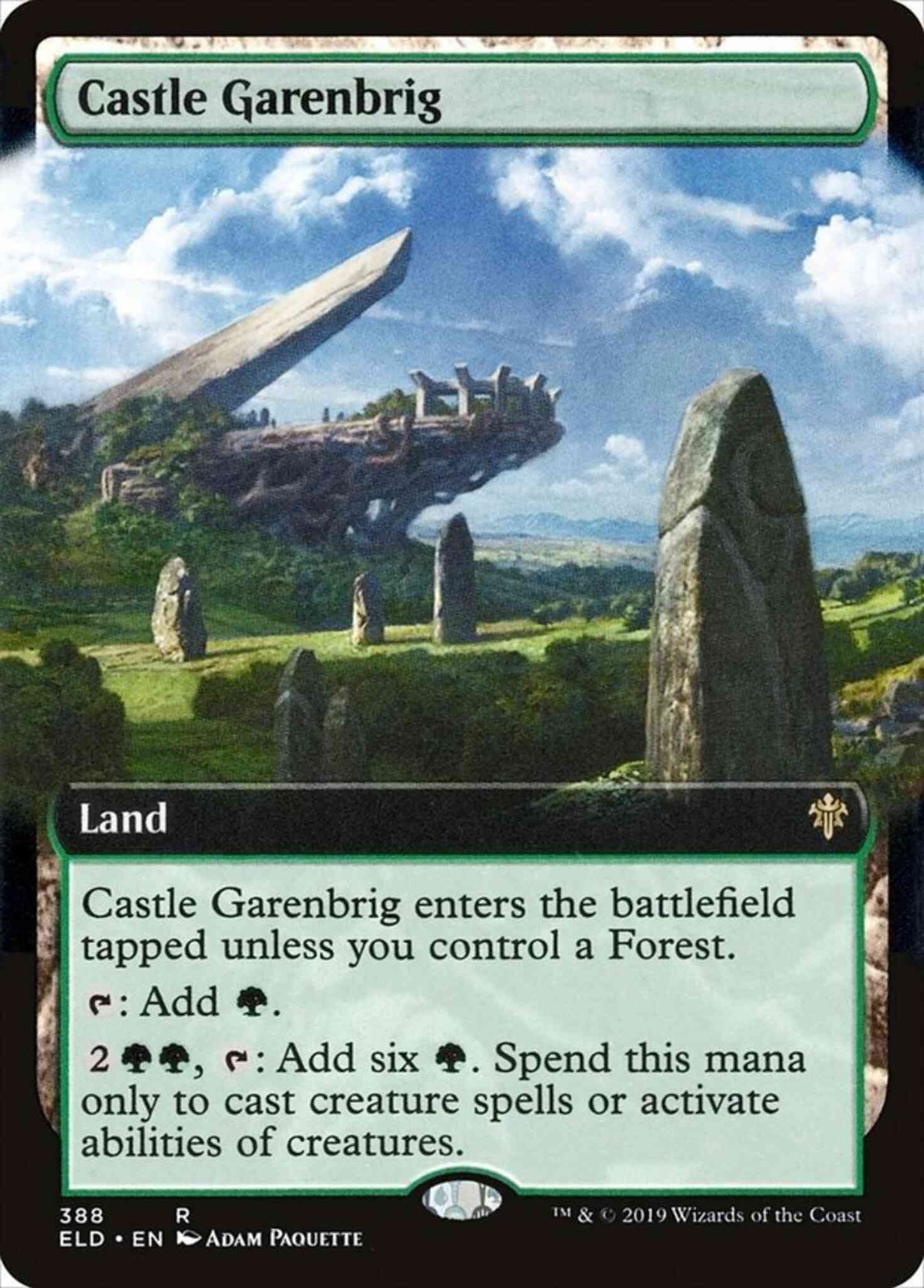 Castle Garenbrig [388] [Extended Art] [Throne of Eldraine] [Non-Foil]