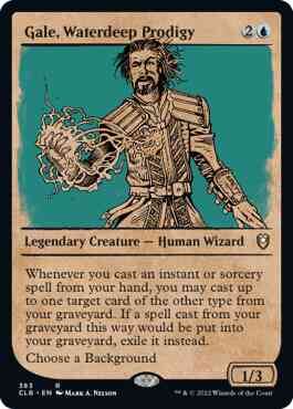 Gale, Waterdeep Prodigy [383] [Rulebook Showcase] [Commander Legends: Battle for Baldur's Gate] [Non-Foil]
