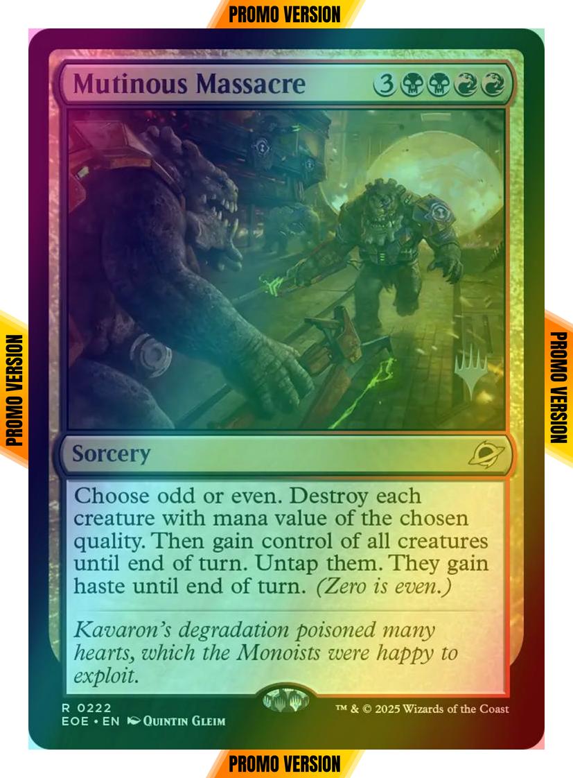 Mutinous Massacre [222p] [Promo Pack] [Edge of Eternities: Promos] [Foil]