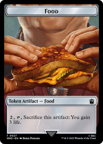 Alien Warrior Token (14) // Food Token (27) [Universes Beyond: Doctor Who: Tokens] [Non-Foil]