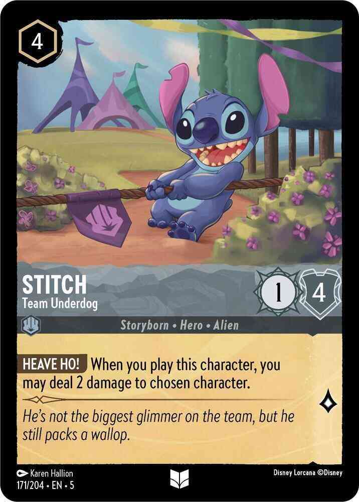 Stitch - Team Underdog - 171/204 [Shimmering Skies] [Non-Foil]