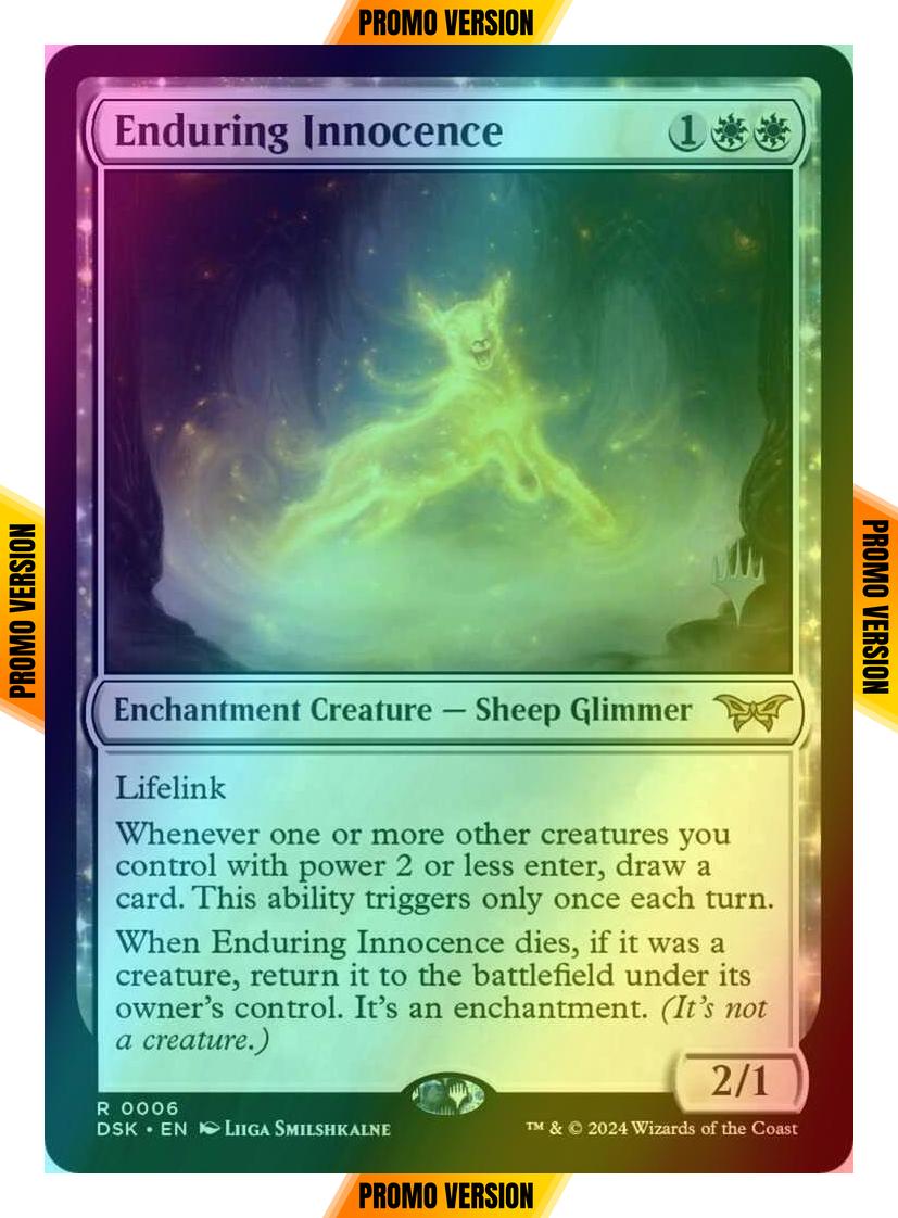Enduring Innocence [6p] [Promo Pack] [Duskmourn: House of Horror: Promos] [Foil]