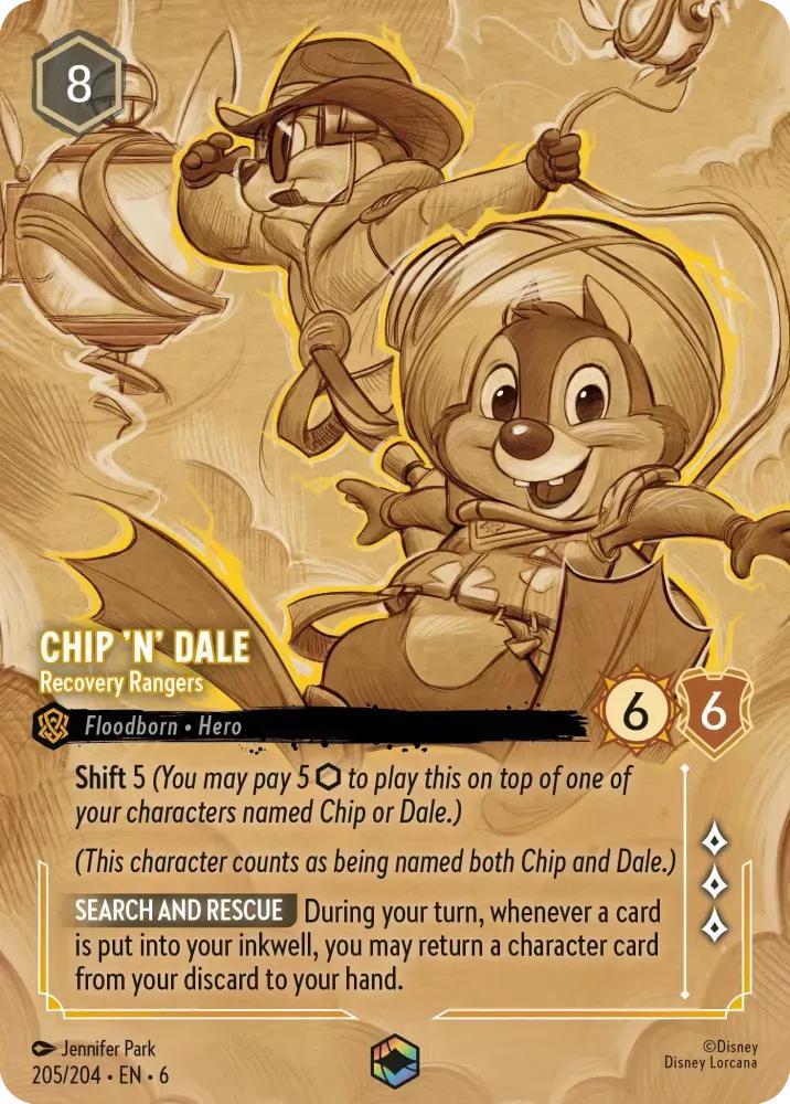 Chip 'n' Dale - Recovery Rangers (Enchanted) - 205/204 [Azurite Sea] [Holofoil]