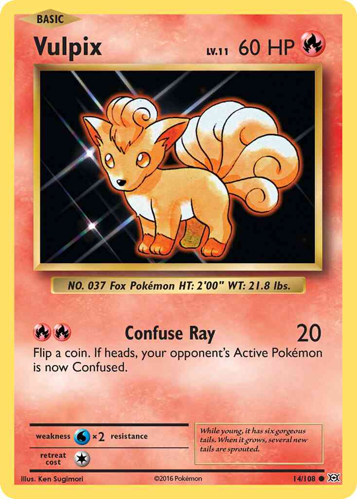 Vulpix - 14/108 - Common [xy12-14] [Reverse Holo]