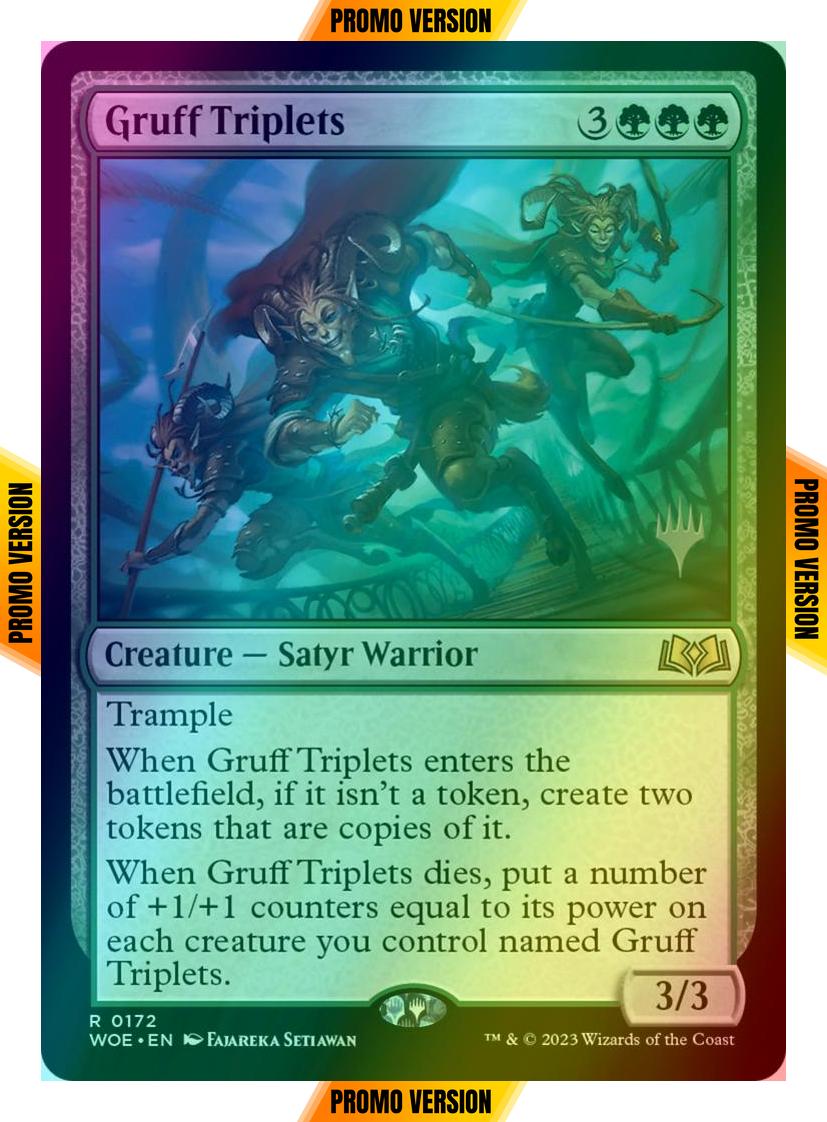 Gruff Triplets [172p] [Promo Pack] [Wilds of Eldraine: Promos] [Foil]