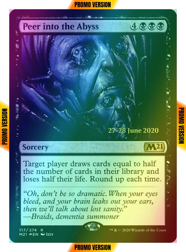 Peer into the Abyss [Prerelease] [117s] [Core Set 2021 Promos] [Foil]