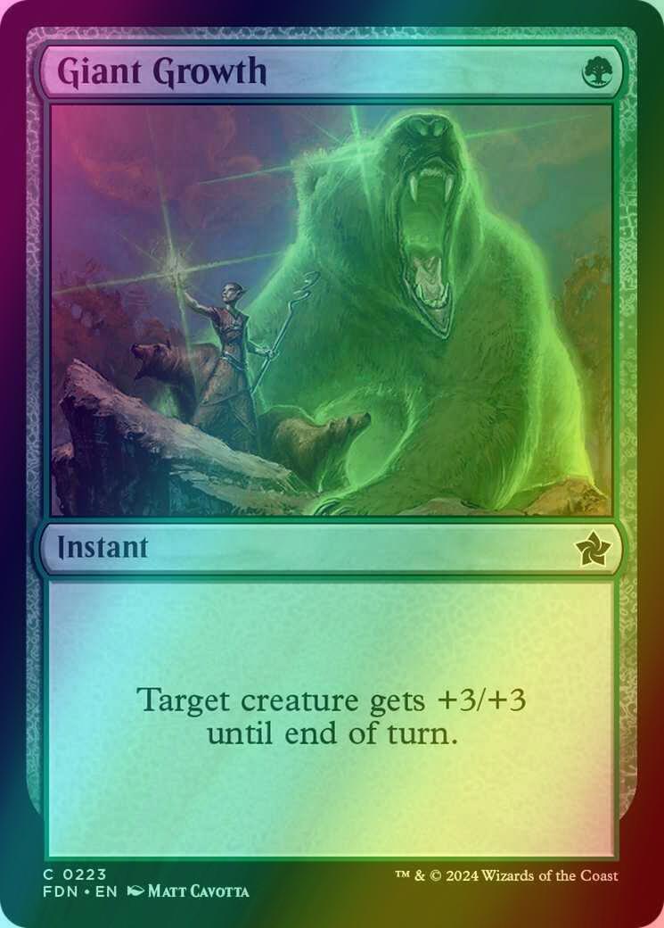 Giant Growth [223] [Foundations] [Foil]