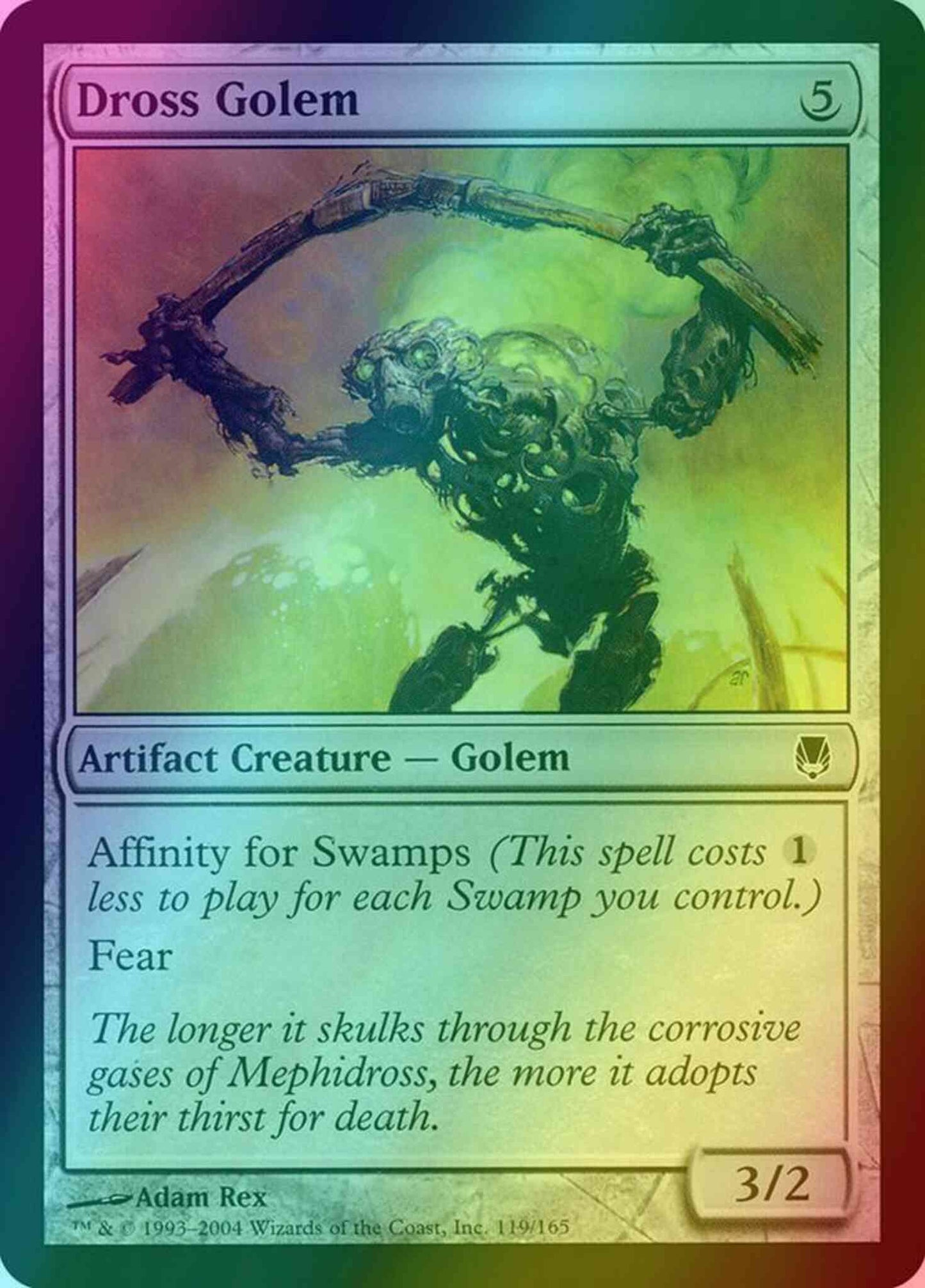 Dross Golem [119] [Darksteel] [Foil]
