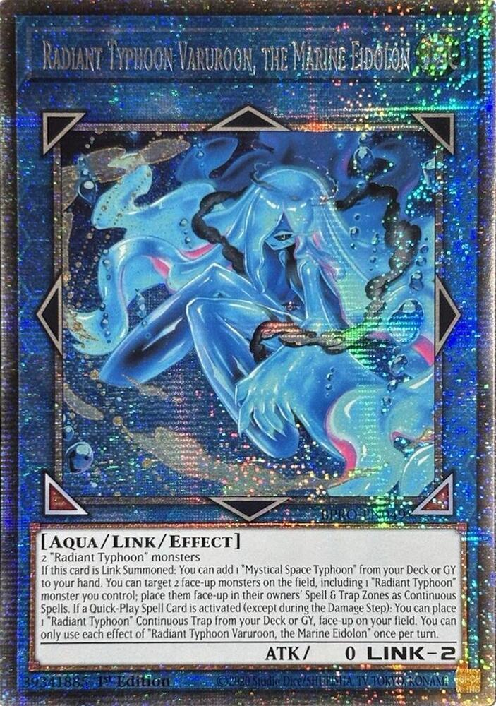 Radiant Typhoon Varuroon, the Marine Eidolon - BPRO-EN049 - Starlight Rare - 1st Edition