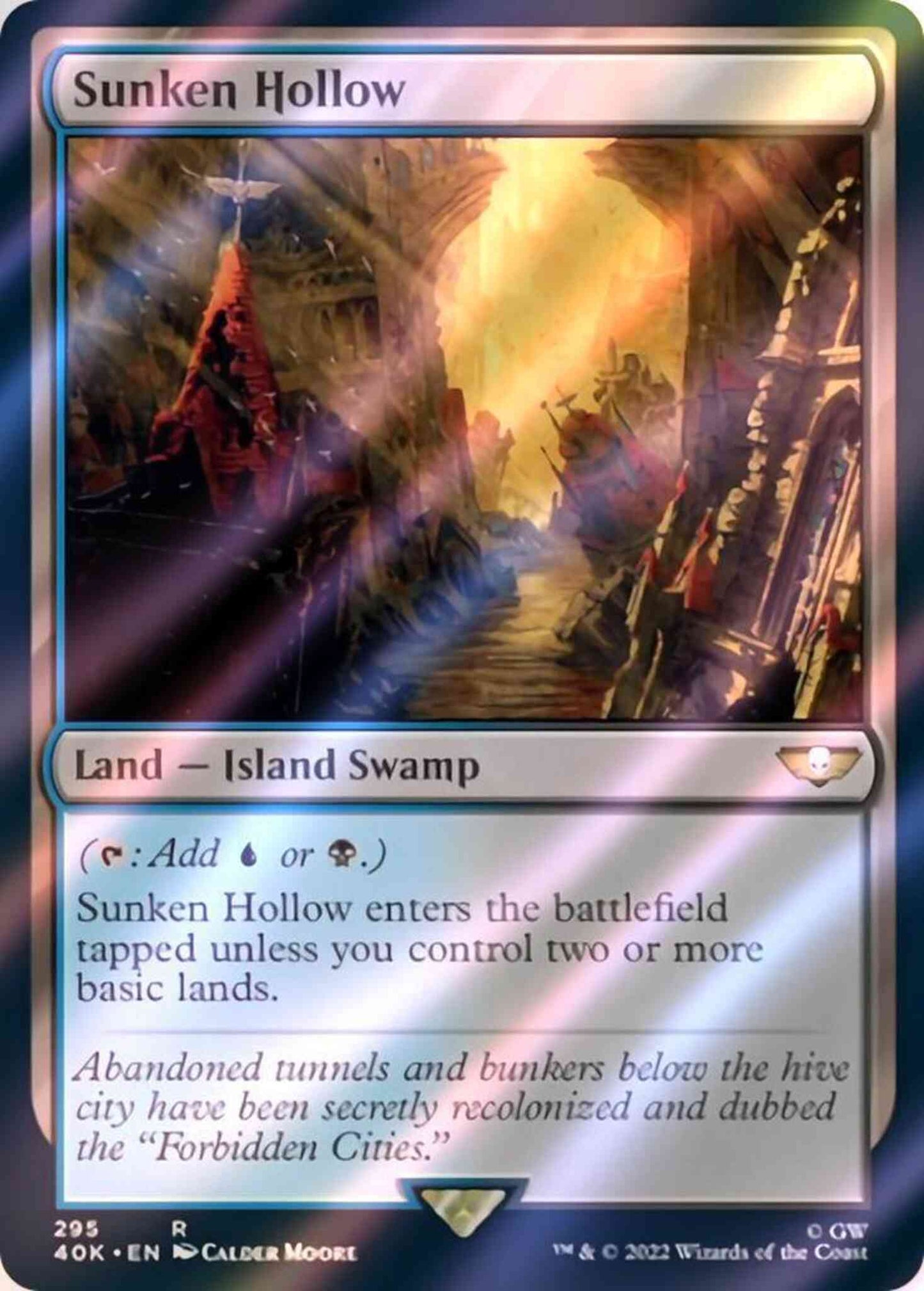 Sunken Hollow [295] [Universes Beyond: Warhammer 40,000] [Surge Foil]