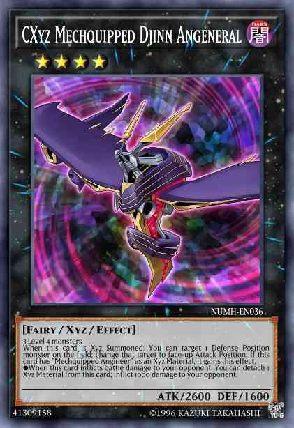 CXyz Mechquipped Djinn Angeneral - NUMH-EN036 - Super Rare - 1st Edition