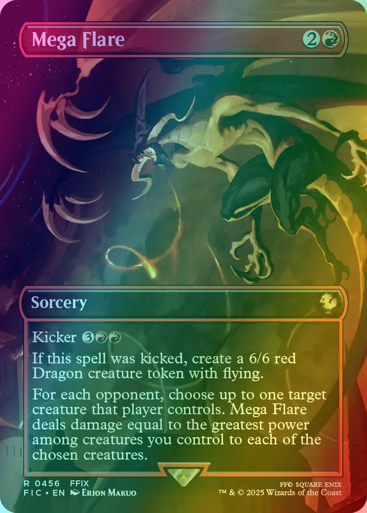 Mega Flare [456] [Borderless] [Scene] [FINAL FANTASY: Commander] [Foil]