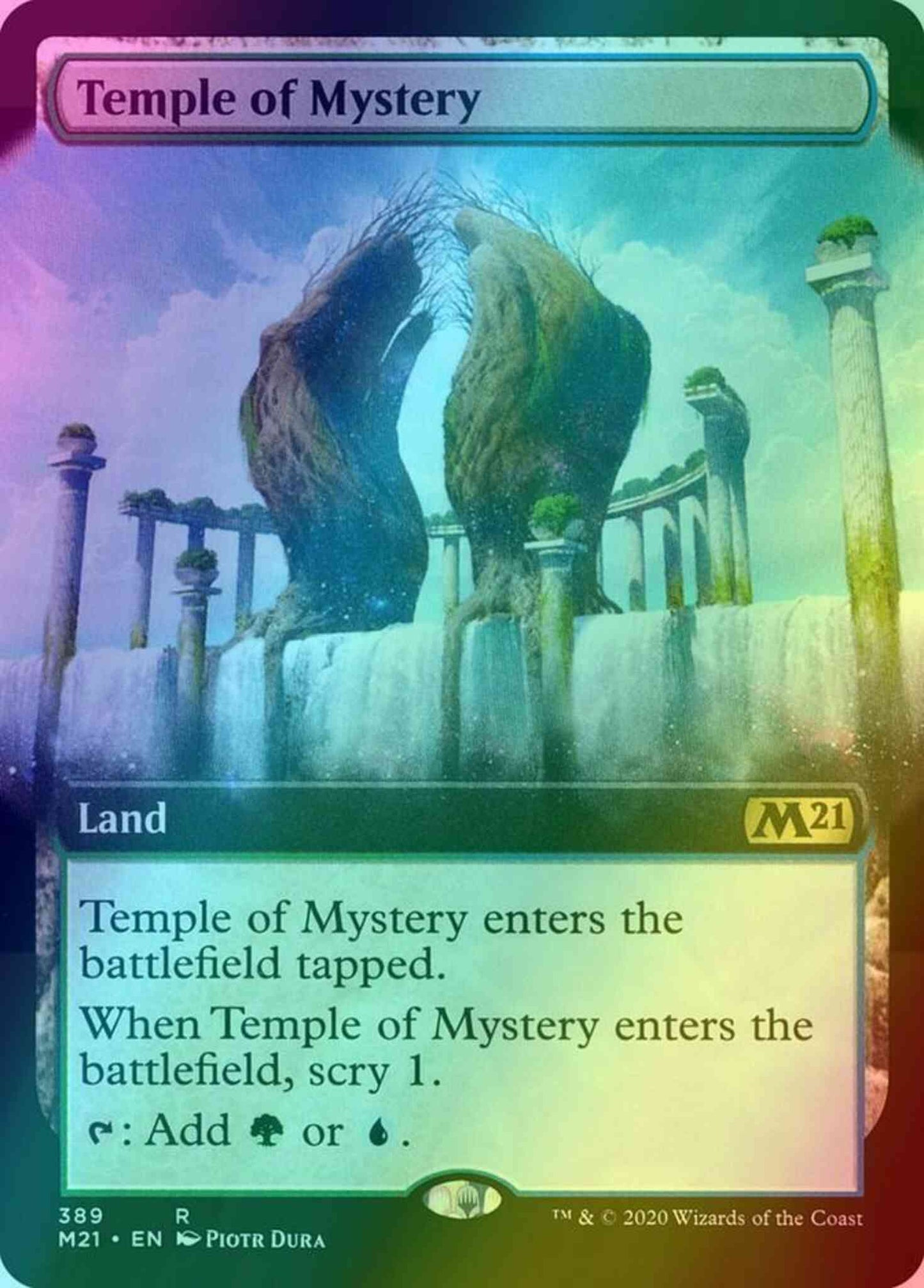 Temple of Mystery [389] [Extended Art] [Core Set 2021] [Foil]