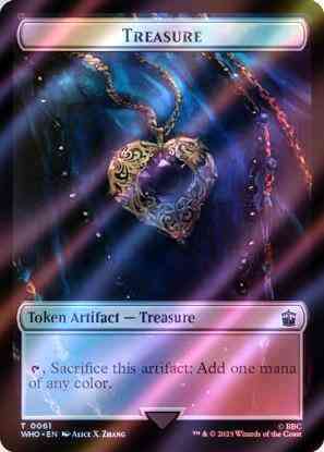 Treasure Token (61) // Warrior Token (41) [Universes Beyond: Doctor Who: Tokens] [Surge Foil]