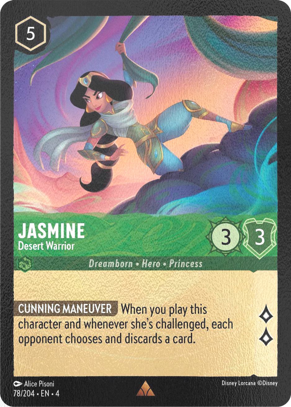 Jasmine - Desert Warrior - 78/204 [Ursula's Return] [Cold Foil]