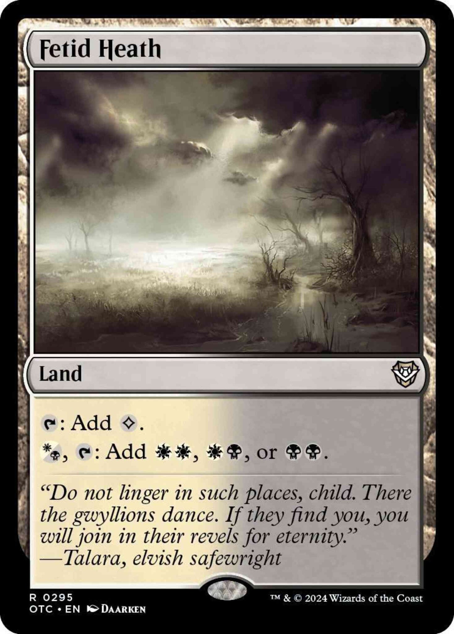 Fetid Heath [295] [Outlaws of Thunder Junction: Commander] [Non-Foil]