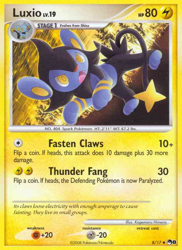 Luxio - 8/17 - Uncommon [pop8-8] [Non-Holo]