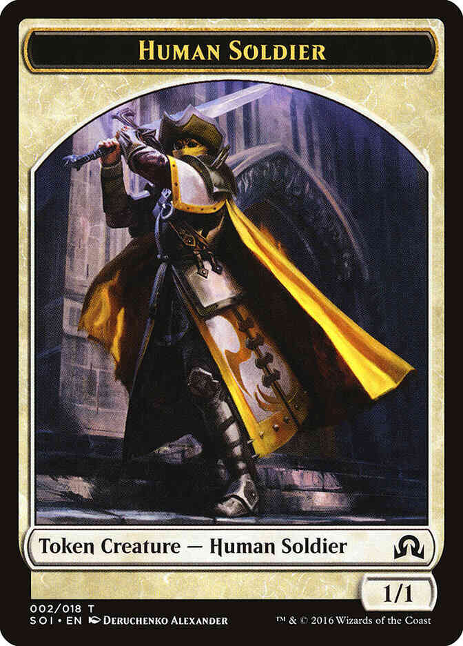 Human Soldier Token [02] [Shadows over Innistrad Tokens] [Non-Foil]