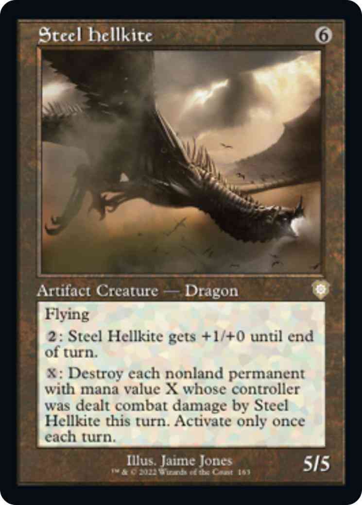 Steel Hellkite [163] [Retro Frame] [The Brothers' War: Commander] [Non-Foil]
