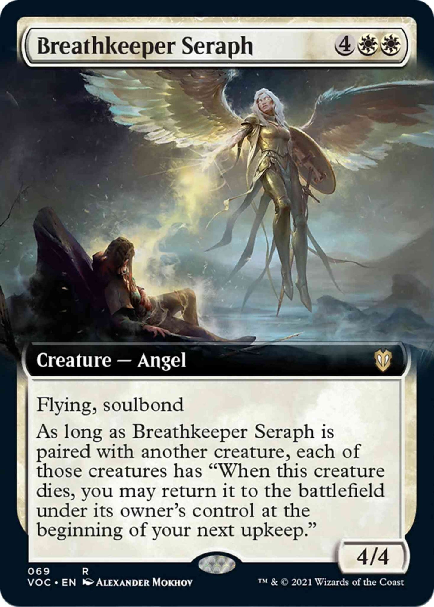Breathkeeper Seraph [69] [Extended Art] [Innistrad: Crimson Vow: Commander] [Non-Foil]