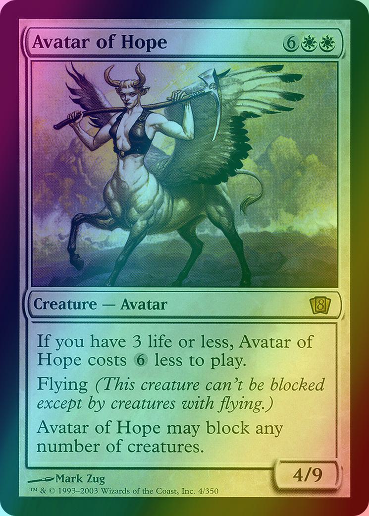 Avatar of Hope [4x] [Eighth Edition] [Foil]