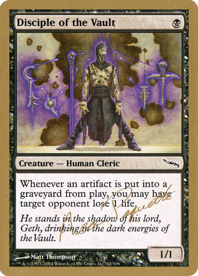 Disciple of the Vault [ap62a] [World Championship Decks 2004] [Non-Foil]