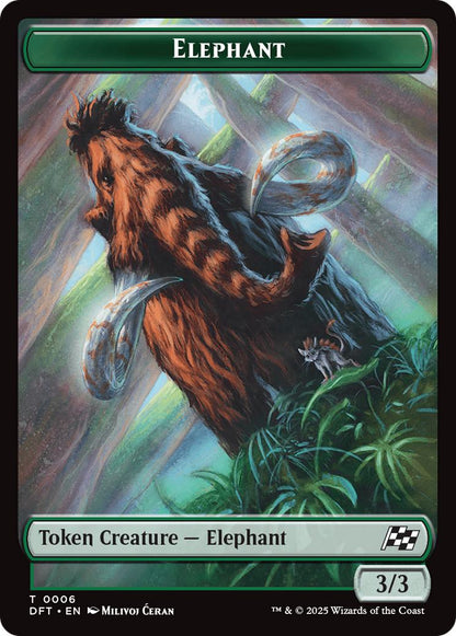Elephant Token (06) // Insect Token (07) [Aetherdrift: Tokens] [Non-Foil]