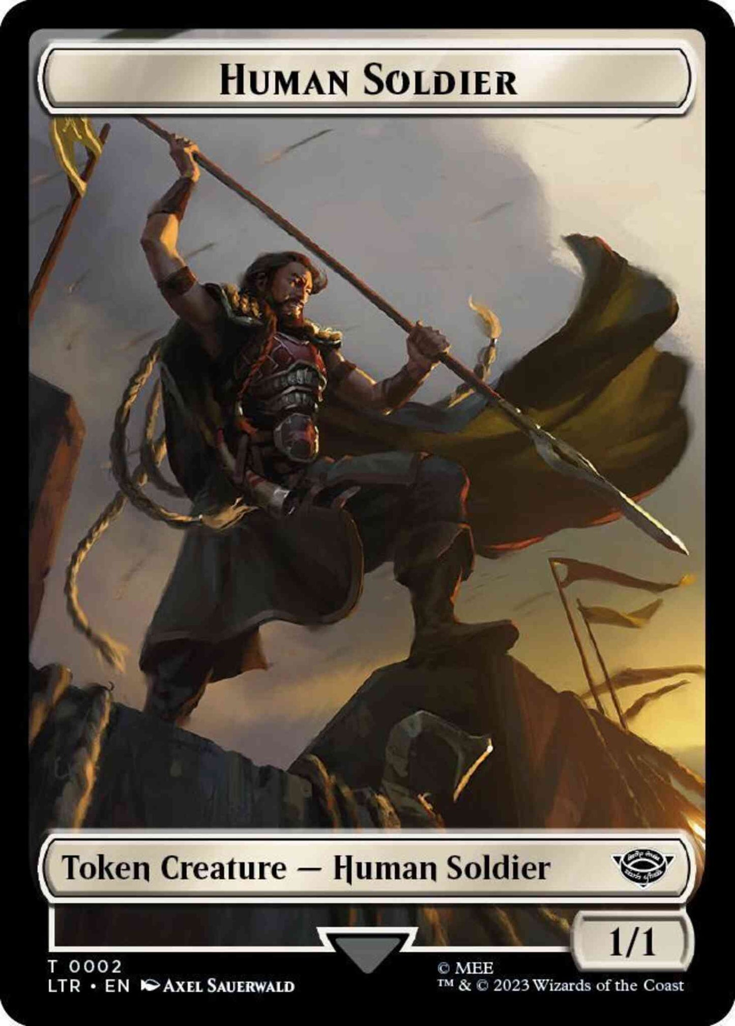 Human Soldier Token [02] [The Lord of the Rings: Tales of Middle-earth: Tokens] [Non-Foil]
