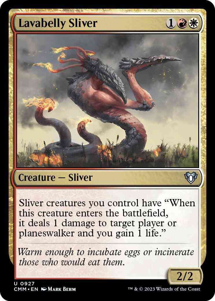 Lavabelly Sliver [927] [Commander Masters] [Non-Foil]