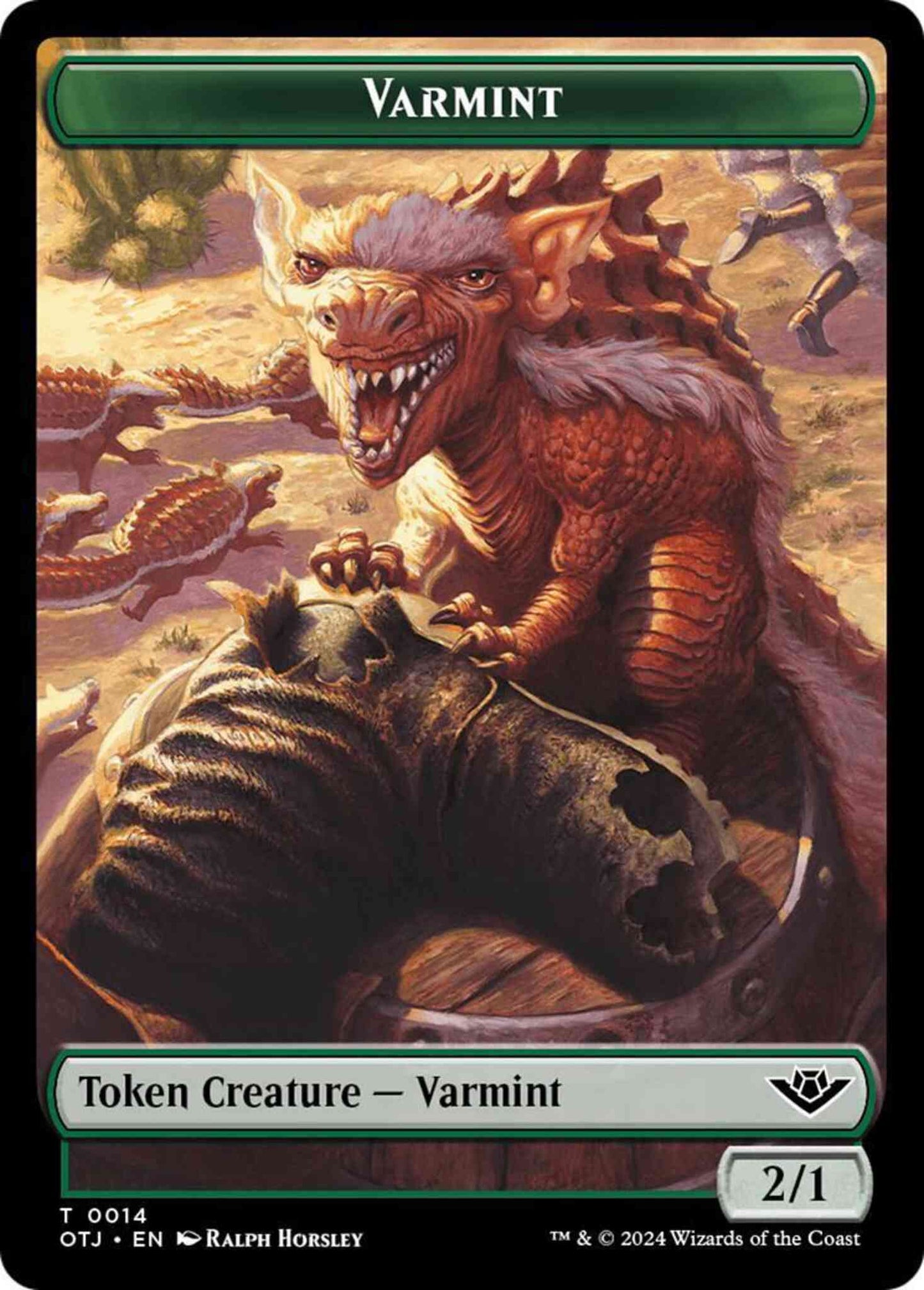 Varmint Token (14) // Plot Token (20) [Outlaws of Thunder Junction: Tokens] [Non-Foil]