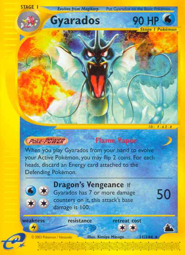 Gyarados - 11/144 - Rare [ecard3-11] [Reverse Holo]