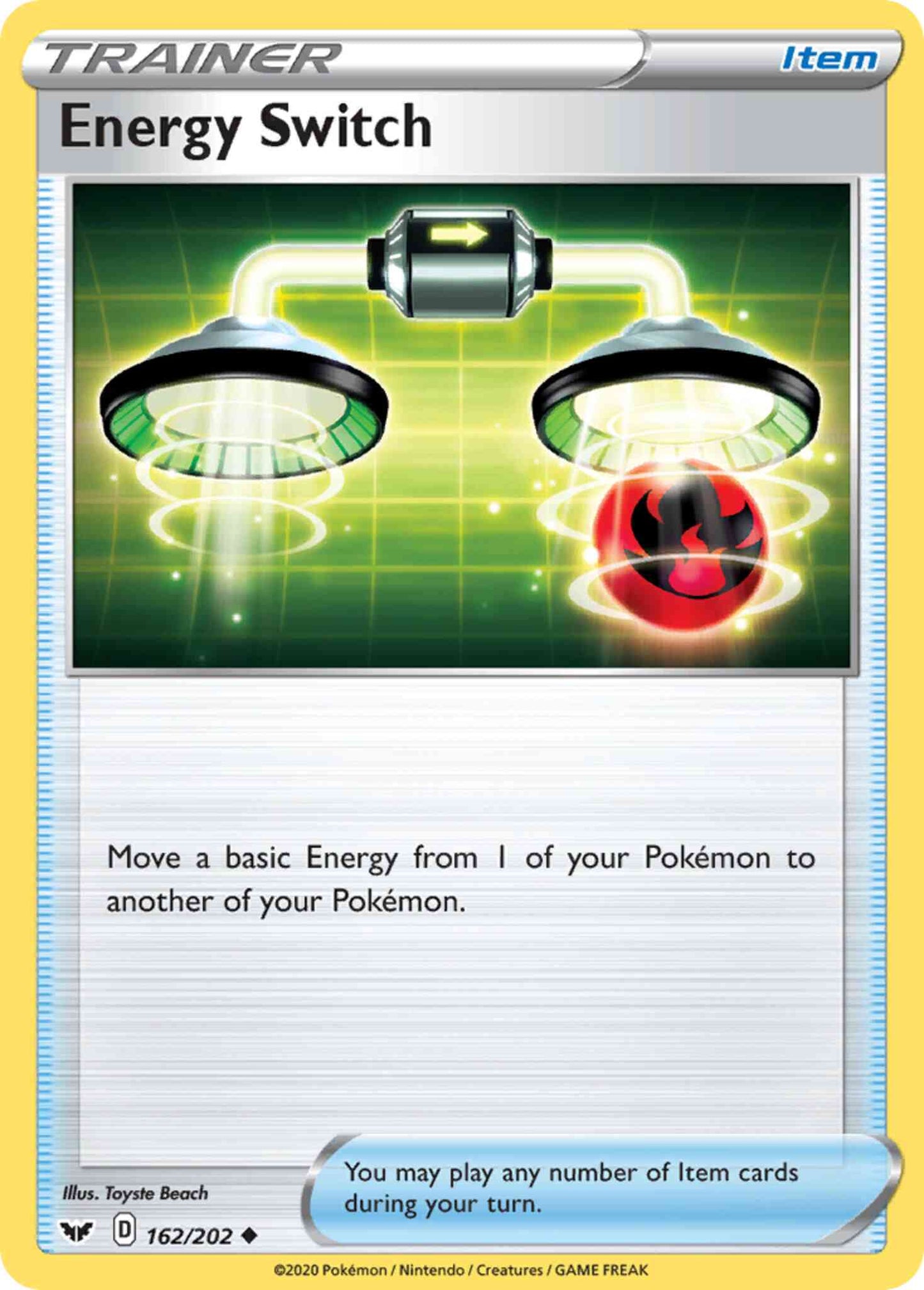 Energy Switch - 162/202 - Uncommon [swsh1-162] [Reverse Holo]