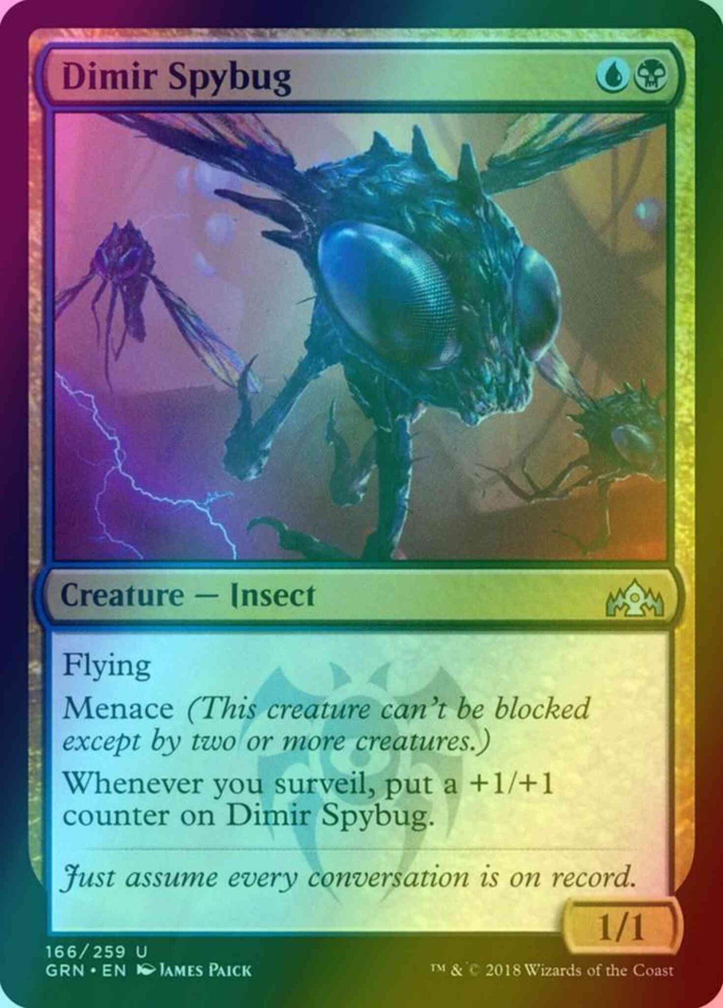 Dimir Spybug [166] [Guilds of Ravnica] [Foil]