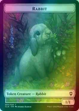 Rabbit Token (04) // Treasure Token (17) [Commander Legends: Battle for Baldur's Gate: Tokens] [Foil]