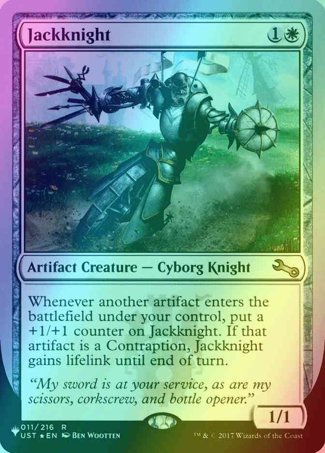 Jackknight [5] [UST Set Symbol] [The List: Unfinity Foil Edition] [Foil]