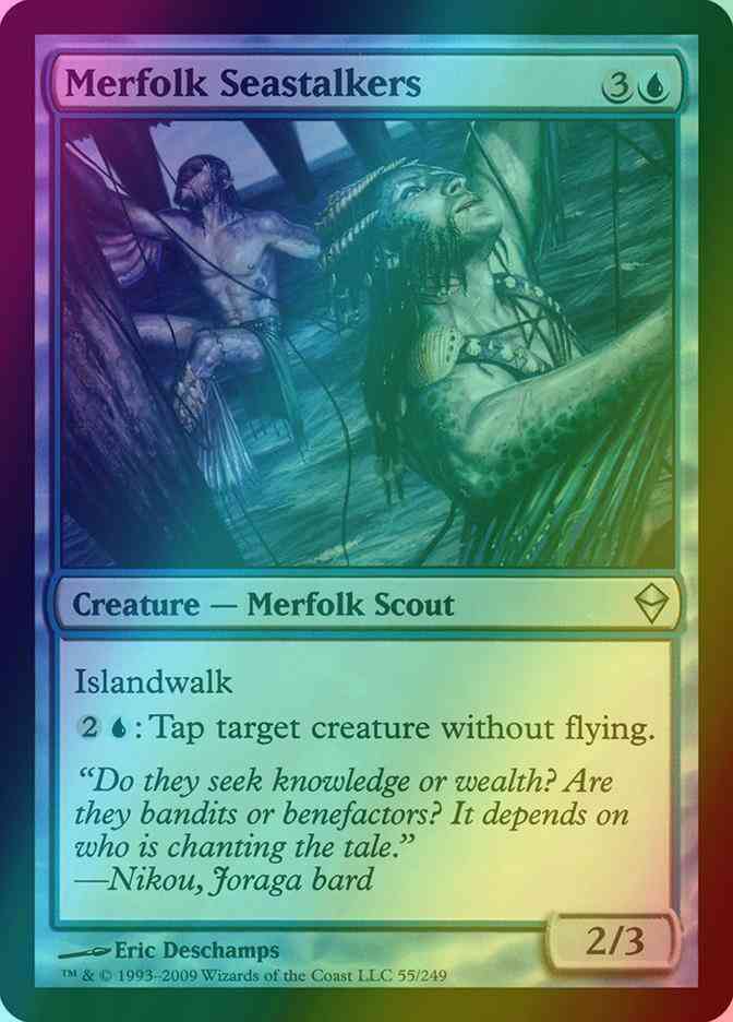 Merfolk Seastalkers [55] [Zendikar] [Foil]
