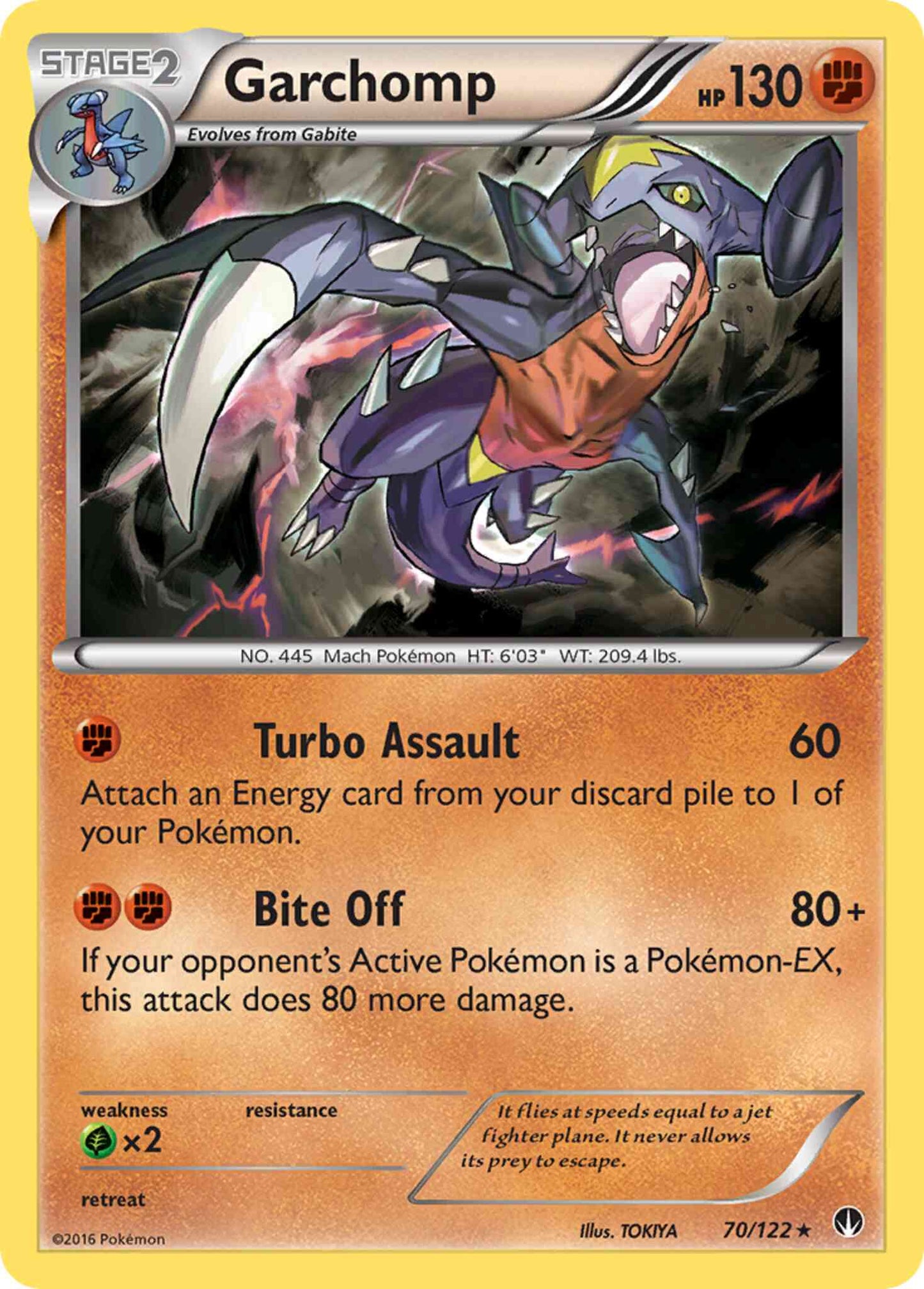 Garchomp - 70/122 - Rare Holo [xy9-70] [Holo]