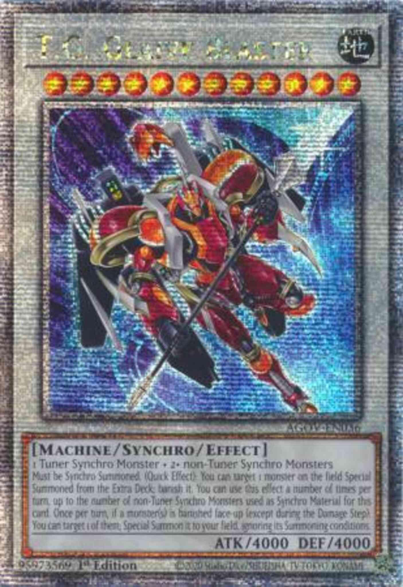 T.G. Glaive Blaster - AGOV-EN036 - Quarter Century Secret Rare - 1st Edition