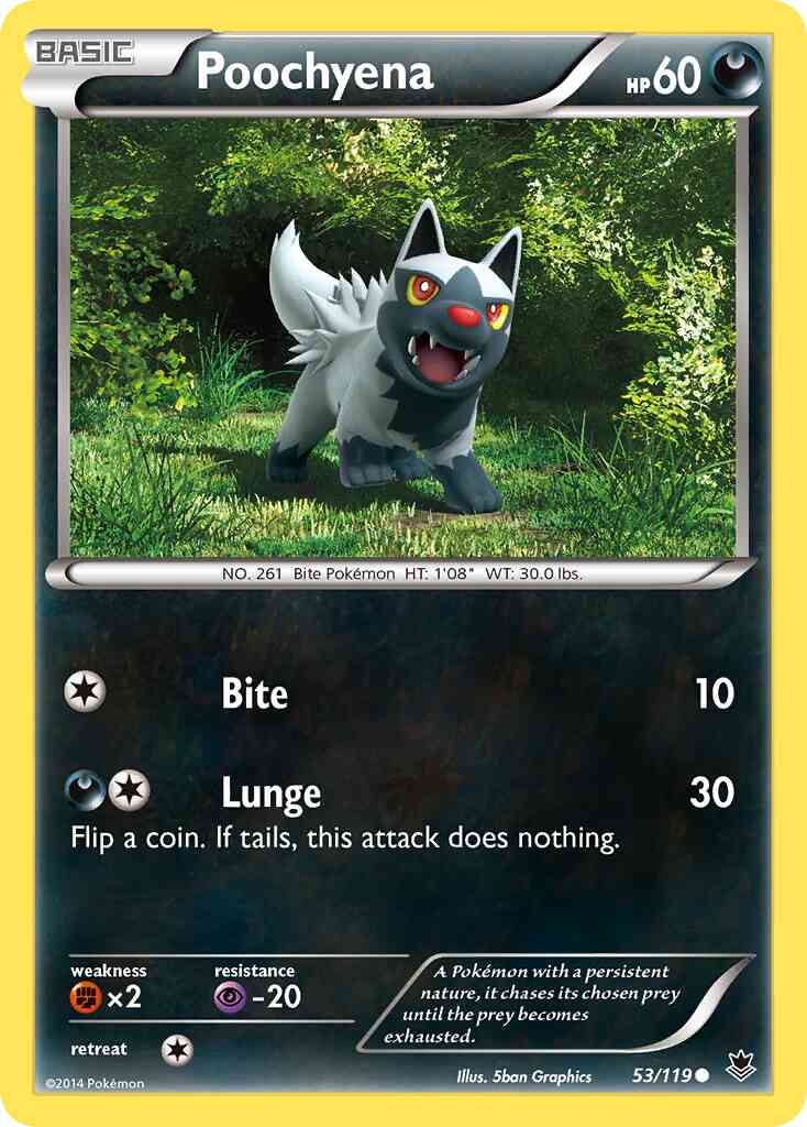 Poochyena - 53/119 - Common [xy4-53] [Non-Holo]
