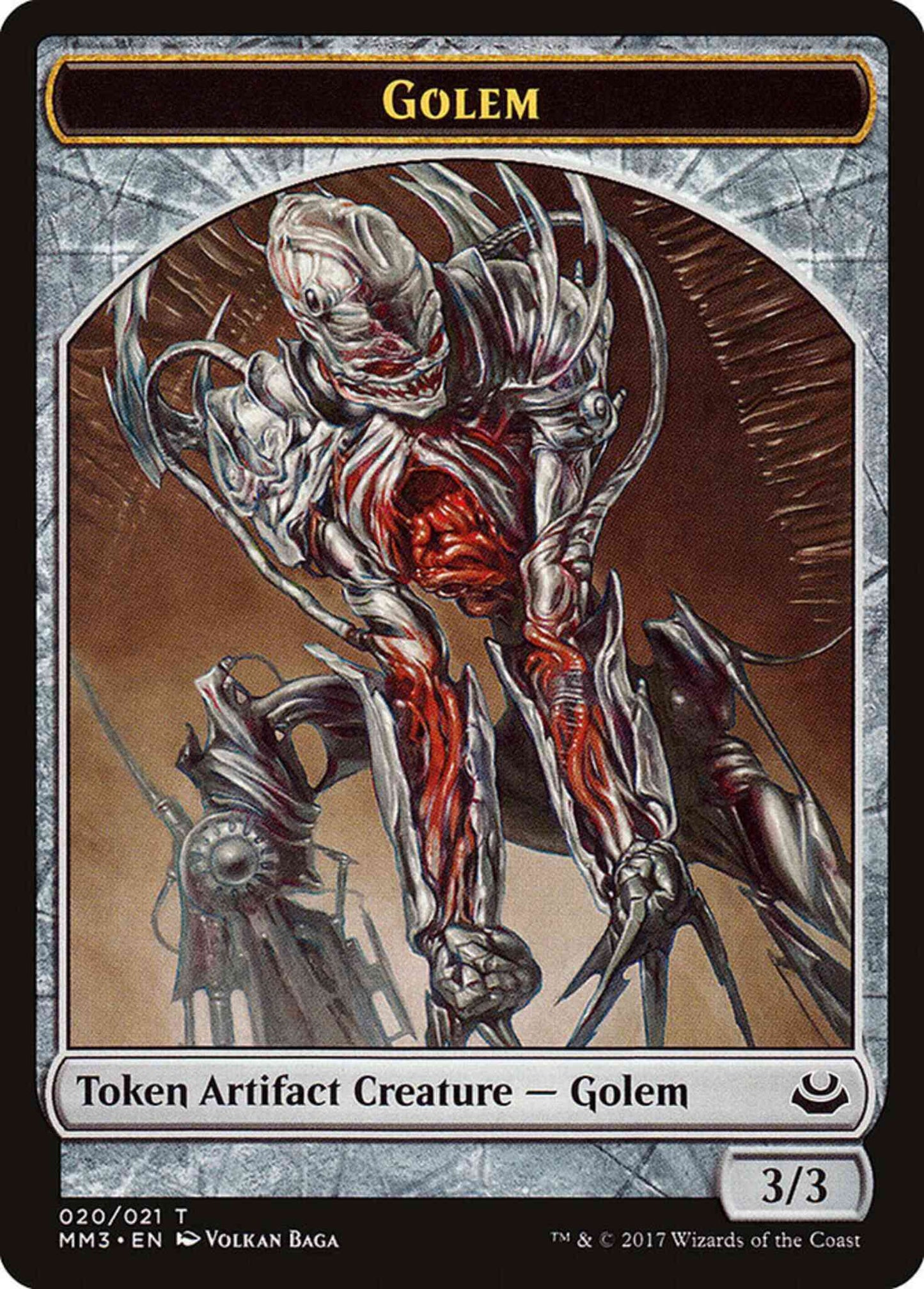 Golem Token [20] [Modern Masters 2017 Tokens] [Non-Foil]