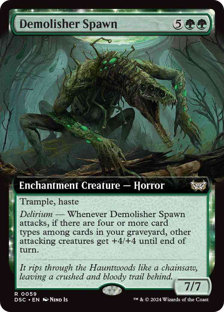 Demolisher Spawn [59] [Extended Art] [Duskmourn: House of Horror: Commander] [Non-Foil]